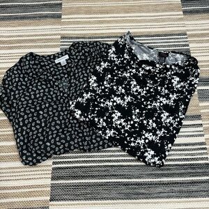 Motherhood Maternity Tunic Tops Long Sleeve Business Casual Floral Paisley Sz M